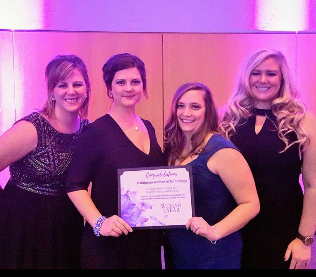 bsemore's tweet photo. @FLAshlie @OKWomenInTech @maggiexwhite @OKJerseyJil Could not have asked for a better group of ladies to start this amazing organization! https://t.co/C2uh28lttl