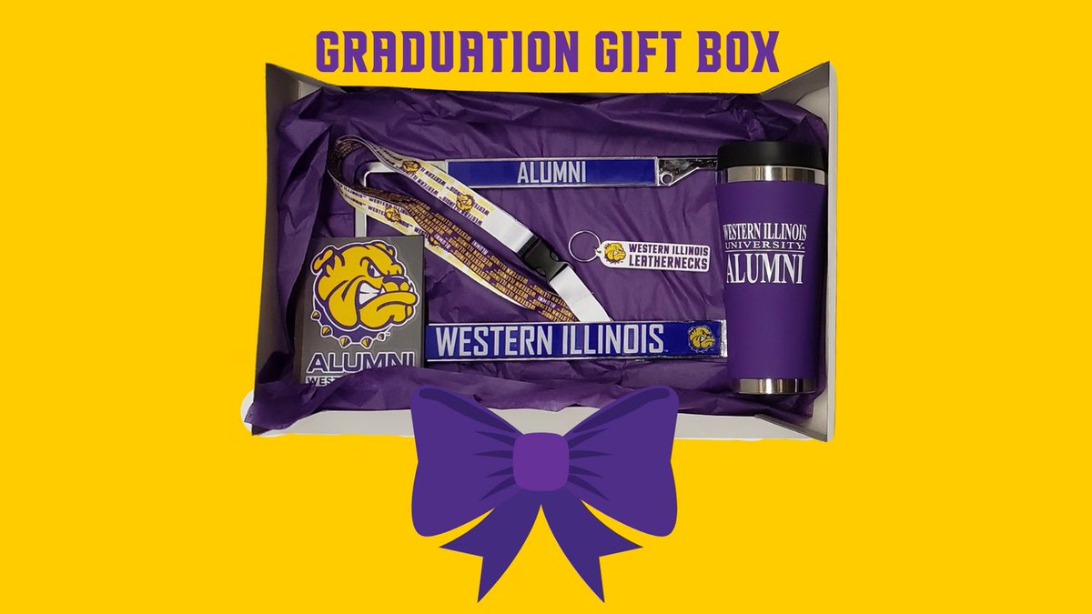 WIUBookstore's tweet photo. Looking for the perfect gift for the grad in your life? Look no further. Our Graduation Gift Box includes a travel tumbler, license plate frame, lanyard, keychain, and decal. Regularly a $54 value, get one for only $40!
#WIUBookstore #wiu #WIUGrad #wiu21
https://t.co/EiNvMgSCvR https://t.co/EEs5RibQ2j
