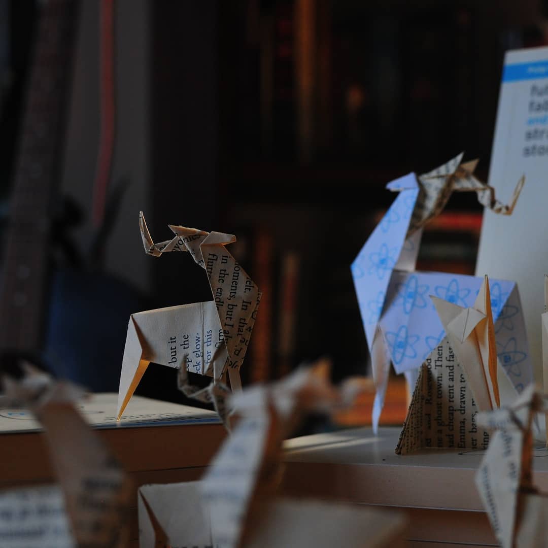 BooksStray's tweet image. You know them as the author of Future Fables and Strange Stories, but did you know that I.B. is an avid origami maker too? check out some of the creatures he created from the pages of #futurefablesandstrangestories 
.
.
.
 #straybooks #straybooksltd #fiction #pulpkings