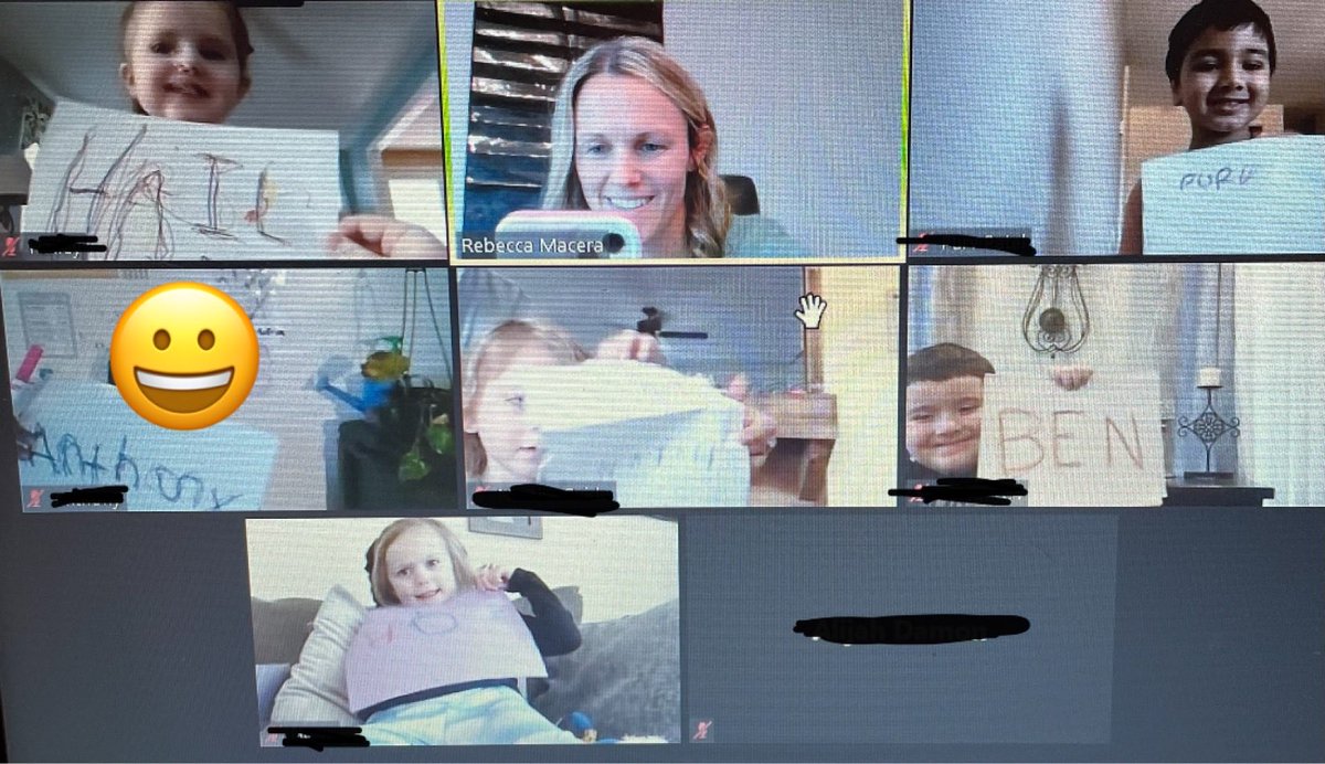 Rainbow writing our names 🌈