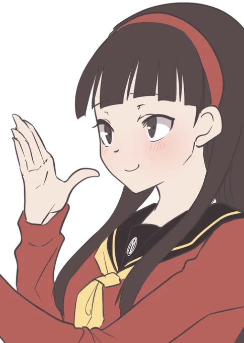 めっちゃ適当に描いた雪子だけど、まあまあ可愛く描けた 