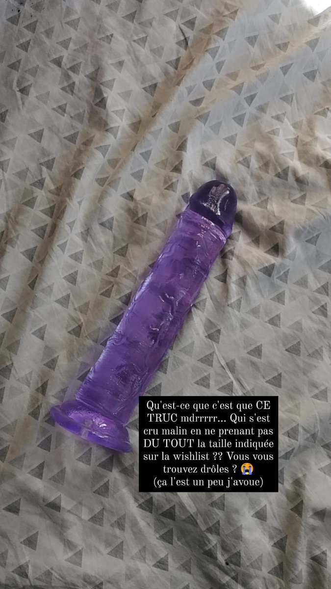 FannyctalopeTV's tweet photo. (sextoy, sexe)
Pas de raison que vous ne vous moquez pas de moi devant cette véritable comédie dramatique. Je sais toujours pas qui m'a envoyé ça. J'attends qu'il se dénonce parce que y'a une vraie volonté de nuire. A part m'en servir pour assommer des cambrioleurs, j'vois pas. https://t.co/36Qf8IpNBx