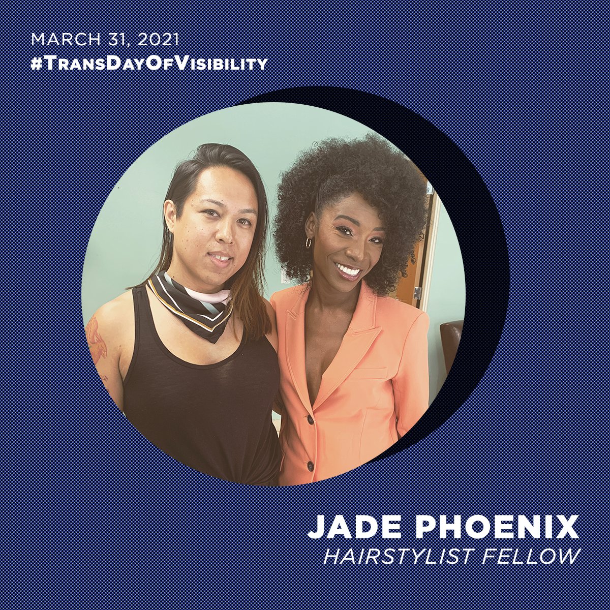 Disclosure_Doc's tweet photo. Hairstylist Fellow Jade Phoenix (@_Jade_Phoenix_) has been busy since working with us on the DISCLOSURE set. Give her a follow on Instagram (https://t.co/8CRgMKY8Ez) and keep up with her latest projects! #DisclosureBTS #TransDayOfVisibility #TDOV2021 #TDOV https://t.co/79KnrzioDF