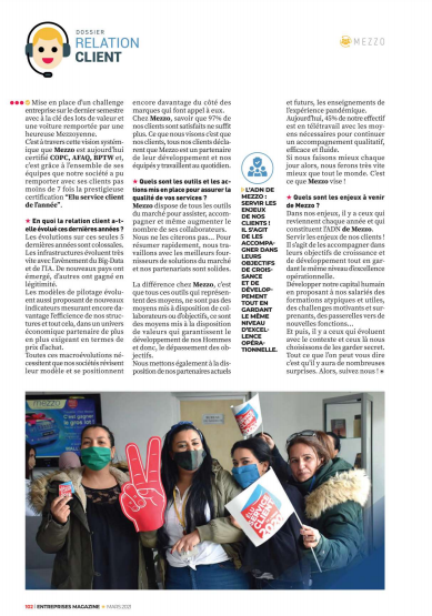 MezzoTunis's tweet photo. Retrouvez notre l'interview  dans le numéro du mois de mars du magazine @entreprisesmag dans le dossier "Relation Client"

#Mezzo #MezzoTunis #mezzoyens #mezzoyennes #mezzolifestyle #Entreprisesmagazine #mezzoenforce #BPTW #interview https://t.co/FN31Qsud7b