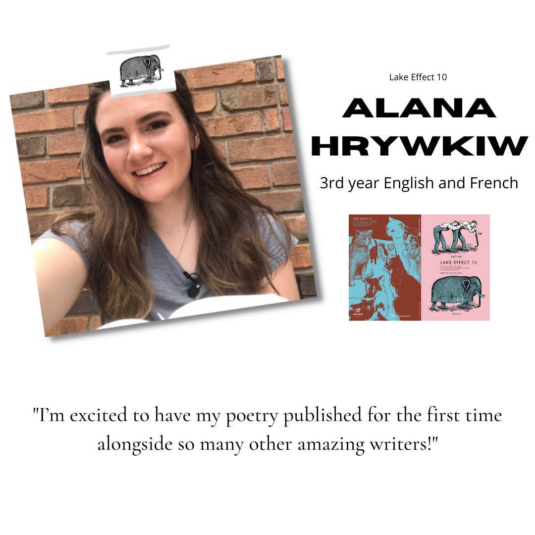 10_effect's tweet image. Say hello to our next Lake Effect 10 contributor, Alana Hrywkiw! Here's a sneak peak of her poem, "Little One."

@QueensCWRI