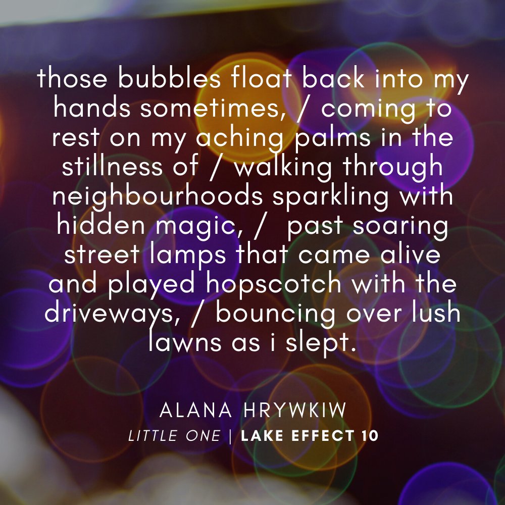 10_effect's tweet image. Say hello to our next Lake Effect 10 contributor, Alana Hrywkiw! Here's a sneak peak of her poem, "Little One."

@QueensCWRI