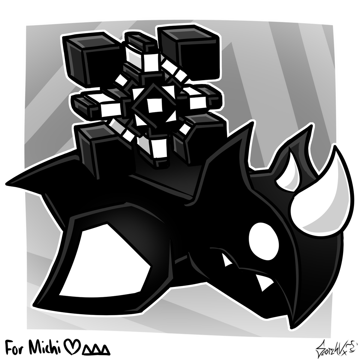 ScorchVx's tweet photo. Made another 3d icon like I used to as a tribute for Michigun. We all love you Michi, thank you for everything you've done in the community and for inspiring others. We will all miss you very much <3 https://t.co/uA6JRg4IHa