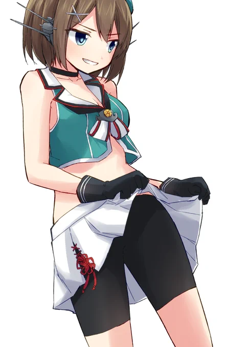 お題箱よりスパッツ履いてる摩耶 