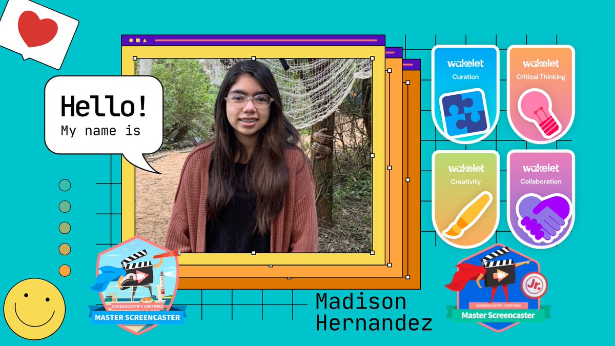BLGrayRattlers's tweet image. Congratulations to Madison for continuing to show mastery in the @Wakelet Student Ambassador Program tasks and becoming a certified @Screencastify Screencaster Jr. AND a Master Screencaster!🤯 #StudentLeadership #DigitalPresentation #ScholarLeader