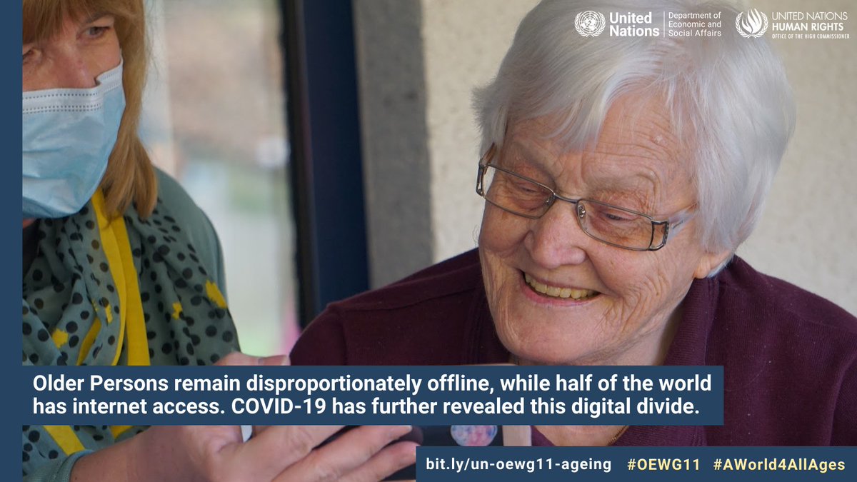 UN4Ageing's tweet photo. 1.DYK? #OlderWomen 👵👵🏽👵🏿👵🏻 are over-represented among #olderpersons & are more likely to require #longtermcare, #accesstocare 👐 #accesstosupport is key during #COVID19 & after. #OEWG11 https://t.co/Y3NusivZSu