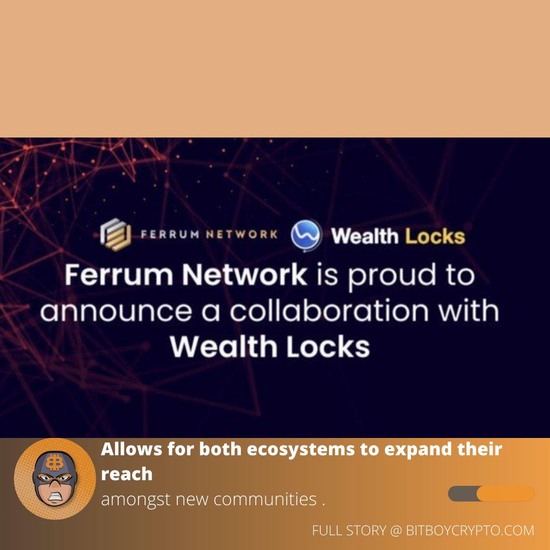 DiscoverCrypto's tweet image. Wealth will provide unparalleled marketing for Ferrum Network giving us the ability to reach higher highs and witness further growth.

#cryptonews #cryptocommunity #ethereum #bitcoin 
bitboycrypto.com/ferrum-is-prou…