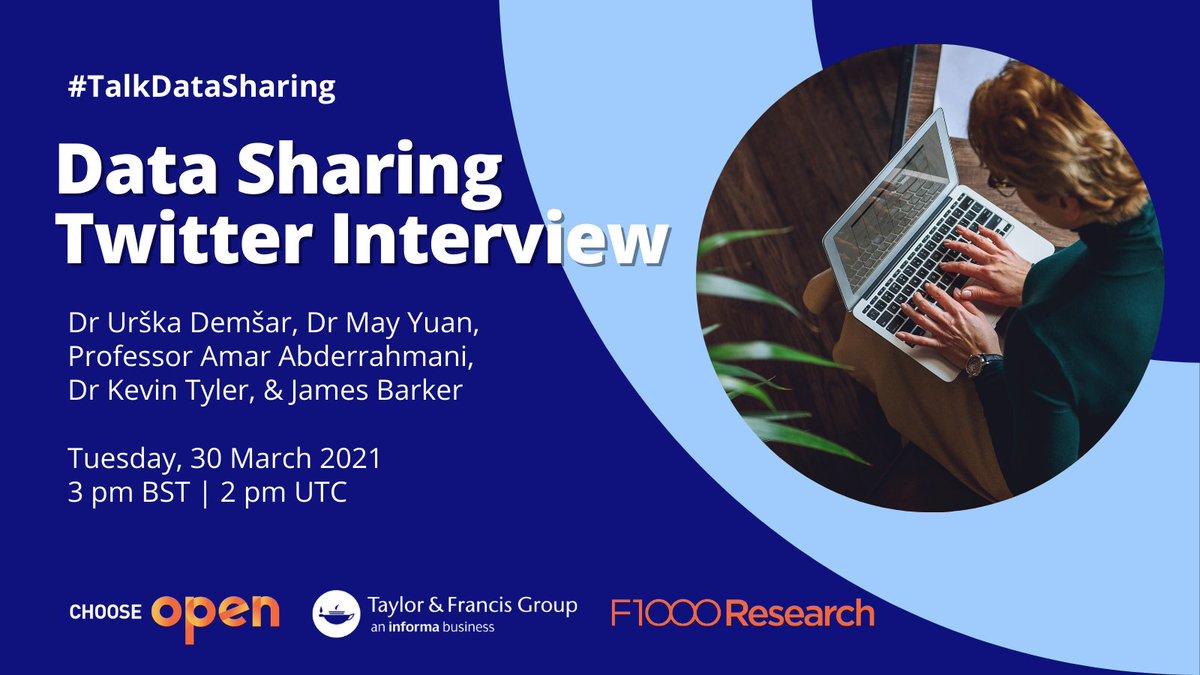 tandfonline's tweet photo. Thanks to everyone who joined us today! For more information on the topics we discussed, check out our guide to data sharing 👉 https://t.co/gnlc5UR2Nx
Be on the lookout for a recap of the chat in our Moments soon!
#TalkDataSharing #DataSharing #OpenData #OpenResearch https://t.co/4PiiMjkZjS