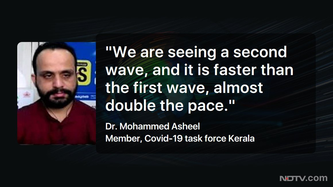 ndtv's tweet photo. .@OnReality_Check | Dr. Mohammed Asheel, Core team member, Covid-19 task force Kerala, on his worries about political parties taking out massive rallies ahead of polls despite the emerging second wave of the #COVID19 pandemic https://t.co/dxkA1LumKC