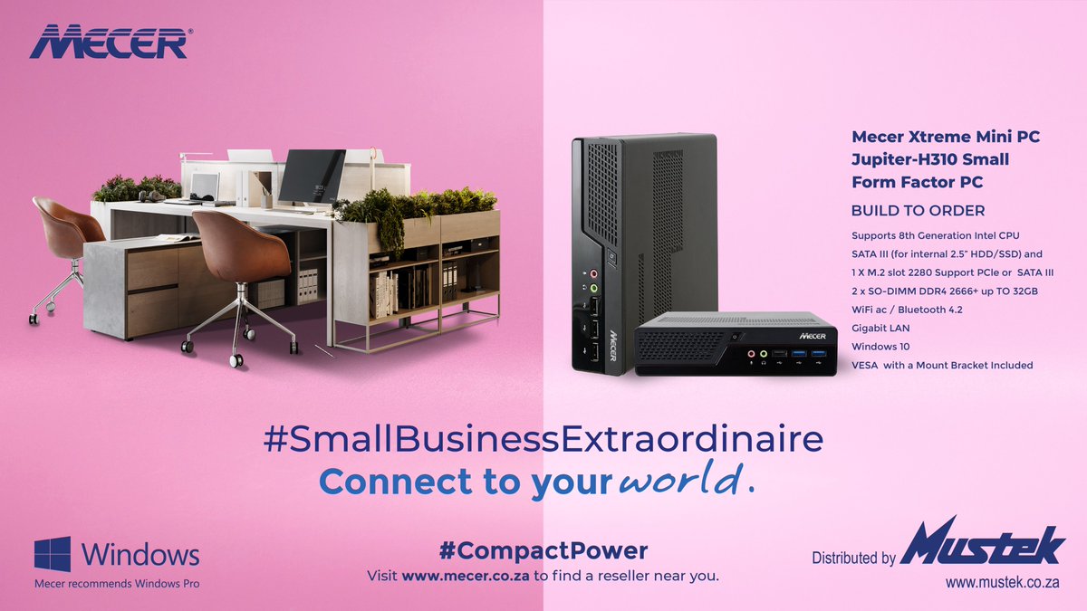 It’s the perfect time to upgrade your school PC with the new Xtreme Jupiter-H410.With more power,better visuals and a wider array of connectivity options than ever before, the Xtreme is an exciting mini pc for students of all ages. Why not get yours today? mecer.co.za
