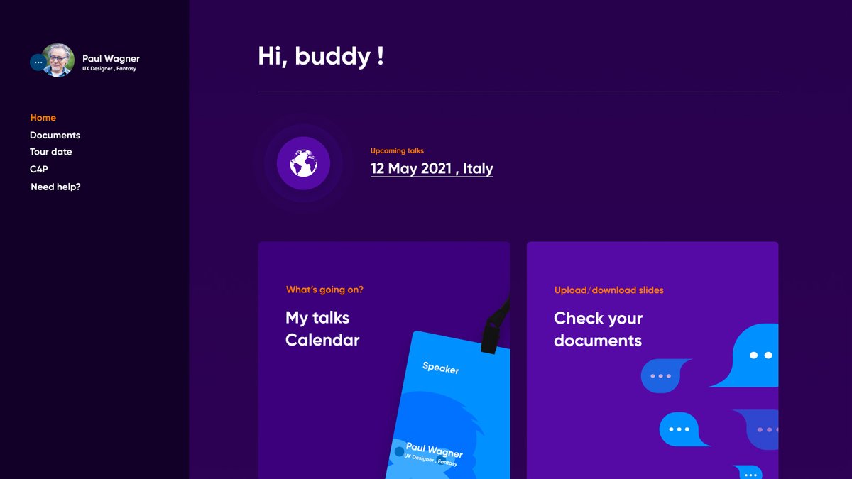 king_konf's tweet photo. I promised, uh! 🦍
A quick snapshot of how the area dedicated to each #speaker will look like. Personalized calendar of talks, a single place to gather slides.. Teasing? 😉
#speakers #conferences2021 #conferences #talks #backend #appdevelopment #appinprogress #kingkonf https://t.co/qclqQl7rOX