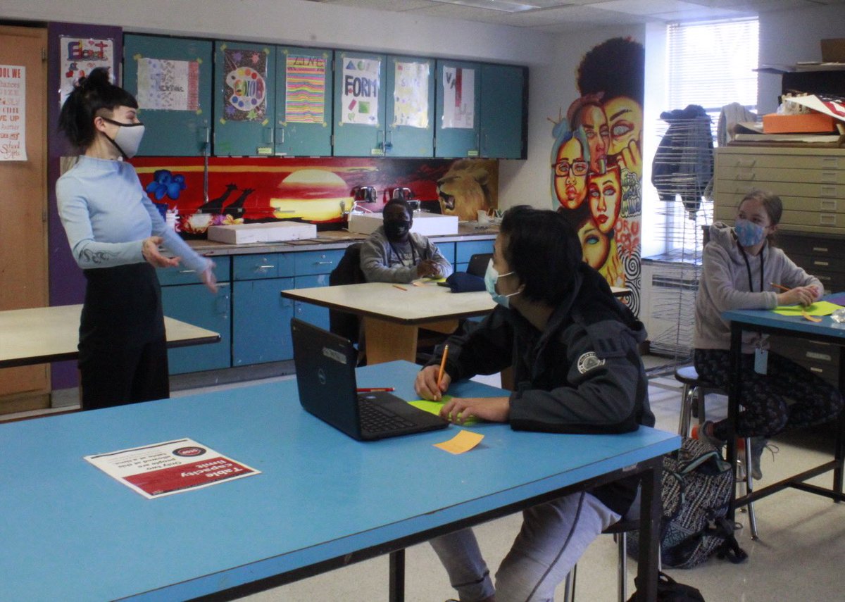 MSTatRIT's tweet photo. Eighth grade students at School of The Arts made Activist Art Posters and Dragon Eye Drawings with Miss. O’dell! 👩‍🎨 https://t.co/HwktmJyam7