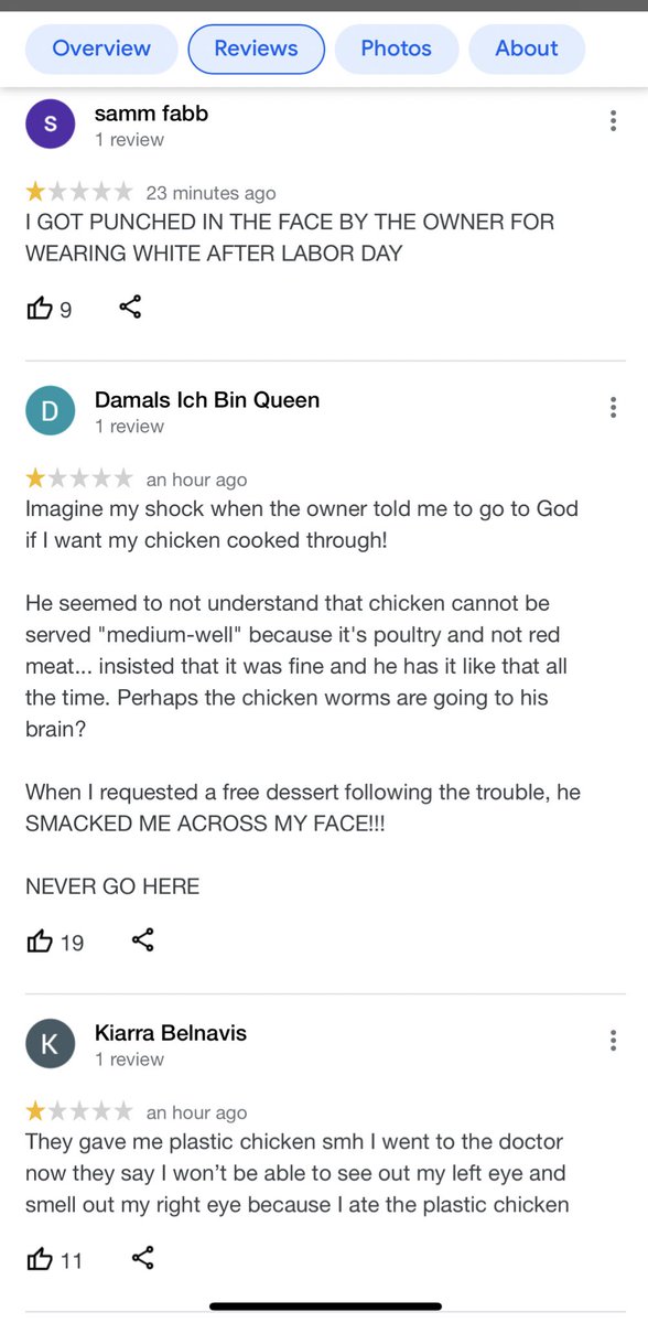 simoarmo's tweet photo. @AnniAless My new favorite pastime is reading the reviews TikTok people leave for discriminatory places https://t.co/v1nh4NLdA3
