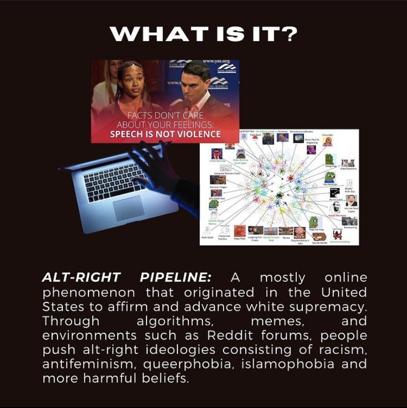 NAforChange's tweet photo. What drives people to commit atrocities like the ones we’ve recently seen varies. However, a common dominator between mass shooters does exist: white, male, and young. In the past decade, alt-right online algorithms have used the internet to recruit vulnerable teenagers. https://t.co/M4GXk58HMQ