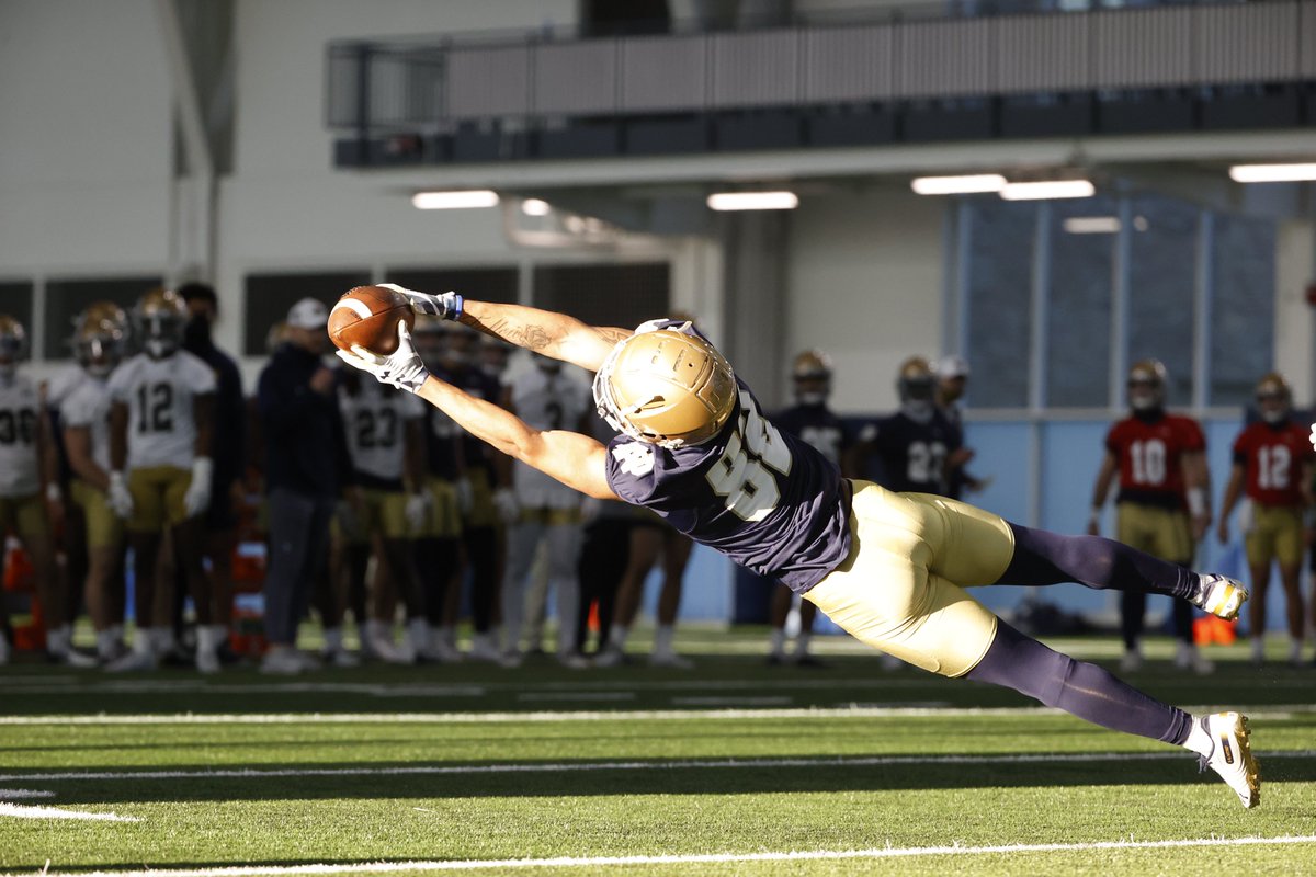 I'd say that looks like a pretty good snag by #NotreDame sophomore receiver Xavier Watts.