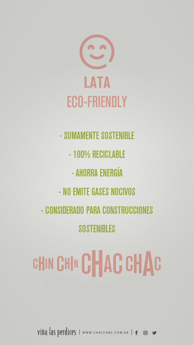 LasPerdices1's tweet photo. ¿Sabías que nuestras latas son ECO-FRIENDLY? @chacchac_vlp https://t.co/Dz80xJ6HbY