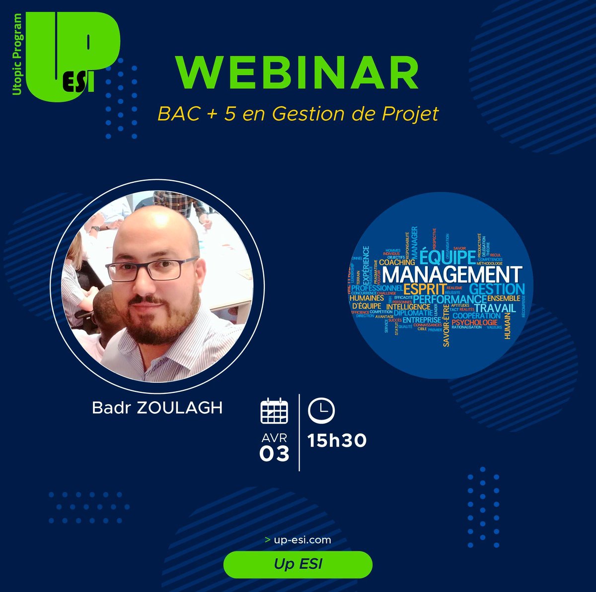 up_esi's tweet photo. >Le 03/04, Badr vient chez Up ESI pour parler de Management IT! inscription => https://t.co/HpXDFZzdF6 _ #ecole #informatique #bts #bachelor #france #mba #it #student #formation #school #digital #montpellier #gestion #entrepreneur #business #management https://t.co/a3ZbGrKj6y