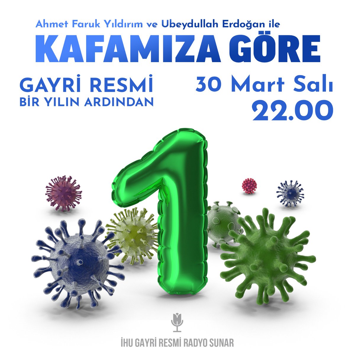 ihuradyo's tweet photo. Gayri resmî bir yılın ardından Ahmet Faruk Yıldırım ve Ubeydullah Erdoğan’ın sunumuyla “Kafamıza Göre” bugün 22.00’ de sizlerle.🎙
Bu anlamlı günü bizimle birlikte sonlandırmak isteyecek siz sevgili takipçilerimizi bu akşam radyo başına bekliyoruz. Çaylar, kahveler hazırlansın ☕️ https://t.co/rtbxWShrBh
