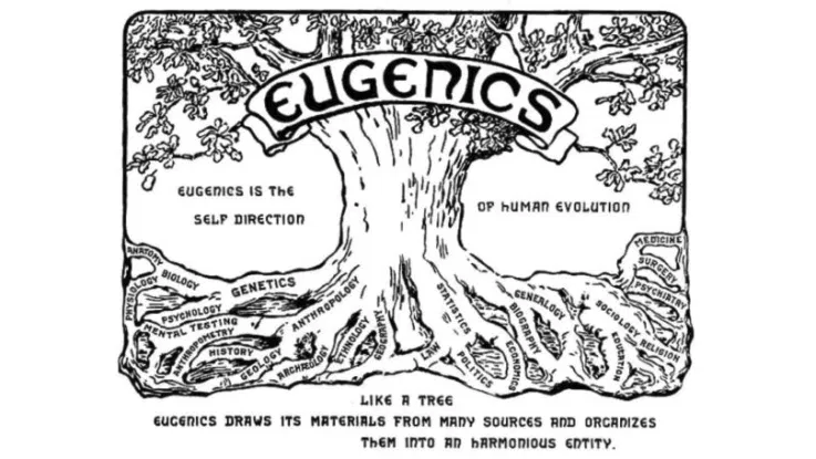 12/: The theory of  #eugenics postulated a gene pool crisis leading to the human race's deterioration. The best human beings were not breeding as rapidly as the inferior ones – the foreigners, immigrants, Jews, degenerates, the unfit, and the “feeble-minded”.