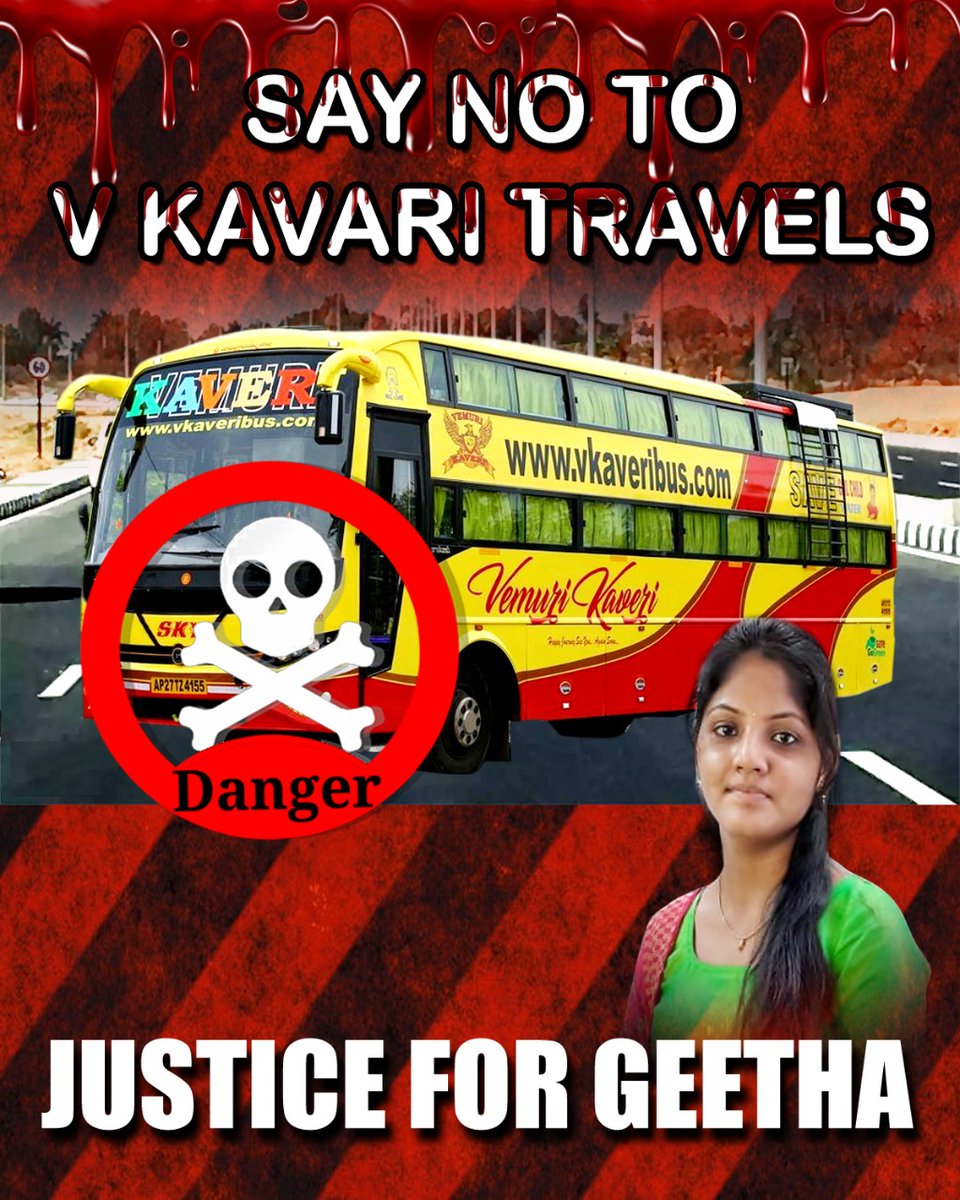 delhibhai456's tweet photo. #JusticeforGeetha 
#BoycottVkaveriitravels 😡
@HeroManoj1 anna pls support https://t.co/tCHRQd7Lg0