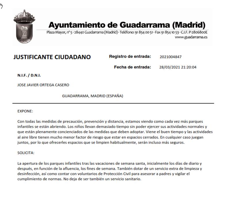 🚸 Solicitamos al <a href="/Ayto_Guadarrama/">Ayto de Guadarrama</a> la apertura de los parques infantiles en #Guadarrama  tras las vacaciones de Semana Santa y que colabore con un servicio de limpieza periódico para la desinfección.

Son muchos los meses que llevan nuestros niños y niñas viendo esta imagen ⬇️⬇️