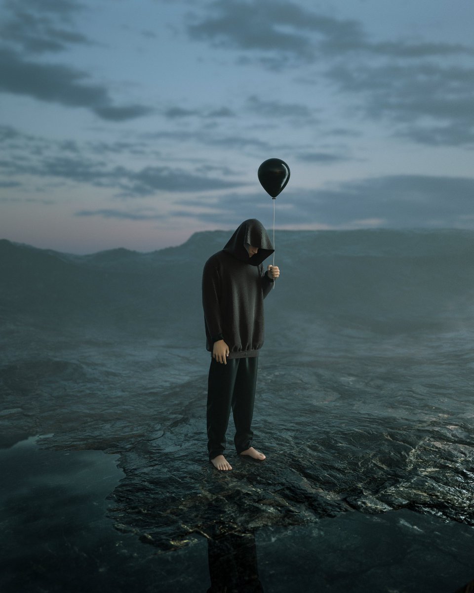 jjcworks's tweet photo. Made this one today, inspired by the music and cover artworks of @nfrealmusic who’s celebrating his 30th birthday today. 
#nfrealmusic #cinema4d #octanerender https://t.co/oNnh78O5s9