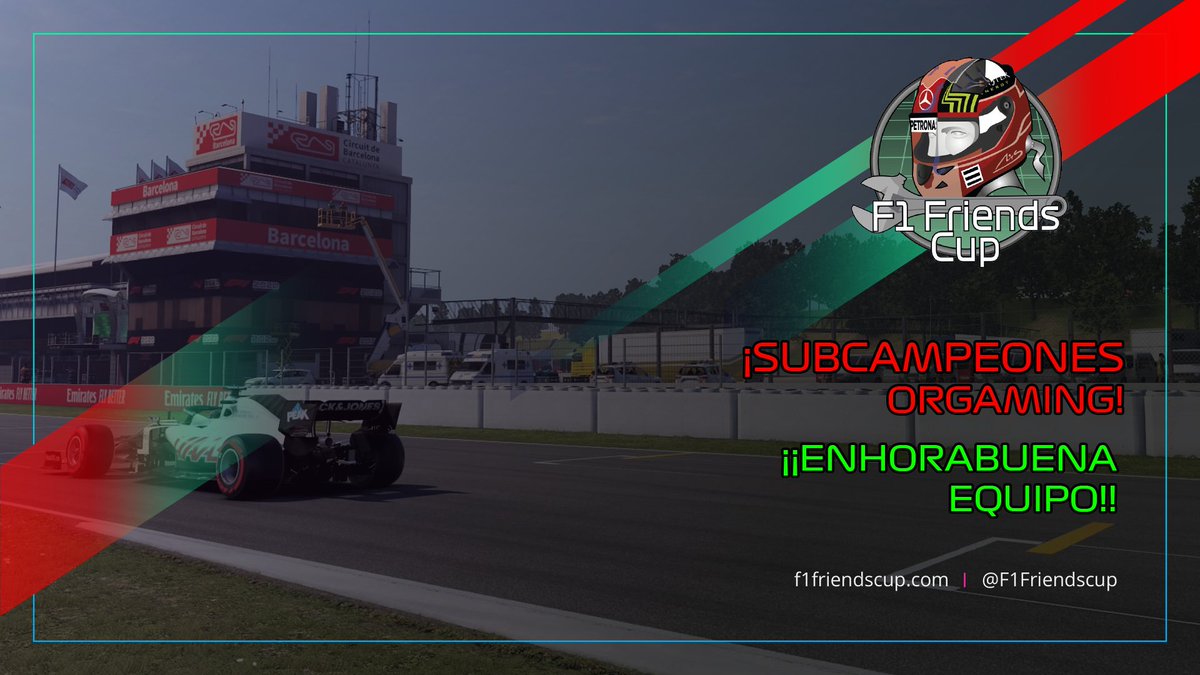 FFCSeries's tweet photo. ¡OFICIAL! ¡Somos subcampeones de la Categoría Oro de @OrGamingTn!. Nuestros pilotos @TELECAL1 y @FJorgemur77 lo han conseguido después de cuatro vibrantes grandes premios, mención especial también al ingeniero/jefe @FFC_rubenteve.

¡Enhorabuena TEAM! 💪 https://t.co/DURnn7ujC7