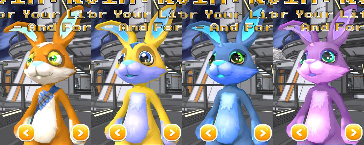 Netzweck's tweet photo. @Kitty_Haz_Claws 4 fruity new rabbits for the release party as well as various fixes. Already rolled out in v1.01. :> https://t.co/5TgPVPNd3N