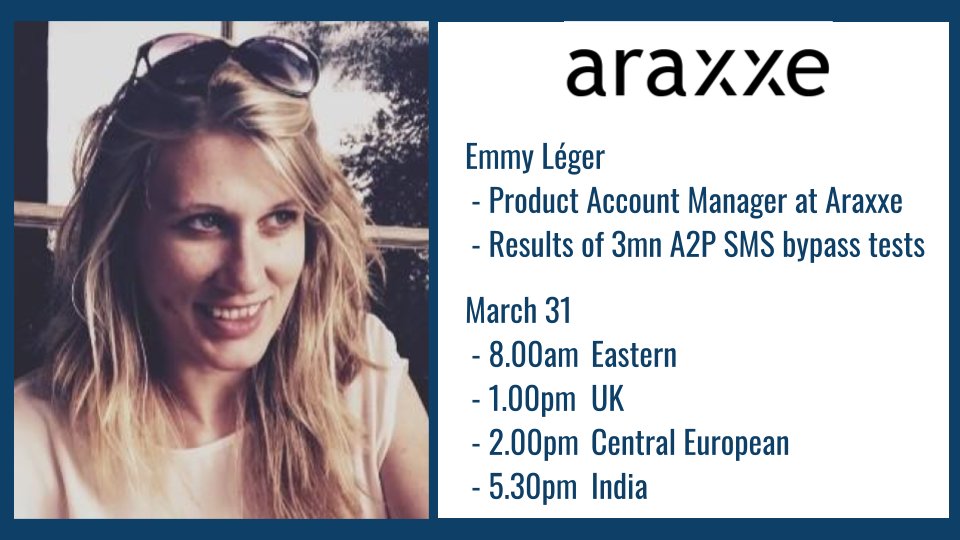 telcorisk's tweet photo. Watch #RAGTV this Wednesday. @LegerEmmy of @AraxxeFrance explains how they are using millions of test SMS to measure bypass fraud for over 100 countries. Some SMS aggregators have been found to have infection rates that are above 90%!

Join us live: https://t.co/1jX2LQX0xV https://t.co/LzgEoy7iVc