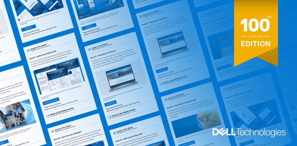 In celebration of our 100th #AssetoftheWeek we are highlighting the top 10 editions so far. Take a trip down memory lane and rediscover some of our best guides, infographics, and campaign pages. Explore our list: dell.to/3fjiQAk