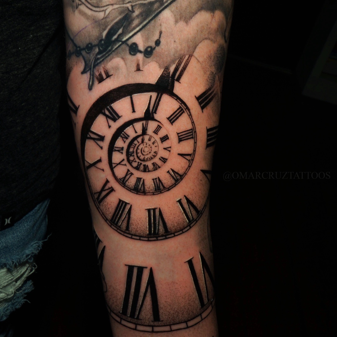 Update 62+ spiral clock tattoo latest in.eteachers