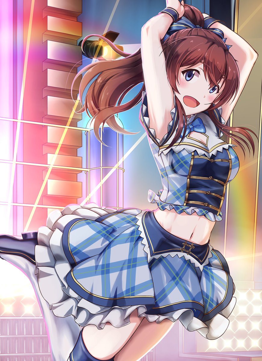 市川雛菜 「アイマスマンスリーでした。
来月から創作主体になりそうなので二次創作は頻度落ちそ」|つきぼしのイラスト