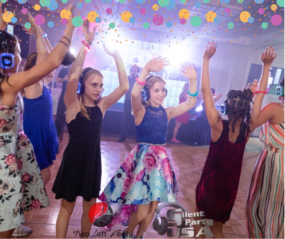 TLFEventsPro's tweet image. After waiting for over a year, we finally got to celebrate our daughter’s Bat Mitzvah! Dueling DJ’s, 3D Mapping and of course our signature Silent Disco headphones for a fun and exciting event.  Looking for a unique way to celebrate your next event? Look no further! ✨#TLFEvents