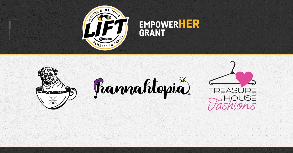 84LumberNews's tweet photo. Congratulations to the three finalists for the $25,000 EmpowerHER Grant with 84 Lumber and the @penguins! 

The finalists are:
• Curly Tail Coffee
• Hannahtopia
• Treasure House Fashions

Fan voting is now underway and runs through April 13: https://t.co/vrAxFujwG9 https://t.co/Ad8tJwxDGc