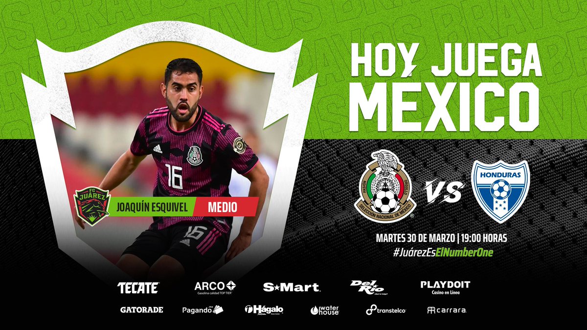 🐎💚 | Hoy juega MÉXICO 🇲🇽, ¡VENGA <a href="/Esquivel_mtz19/">joaquin esquivel</a> !

¡VAMOS BRAVOS!

#JuárezEsElNumberOne