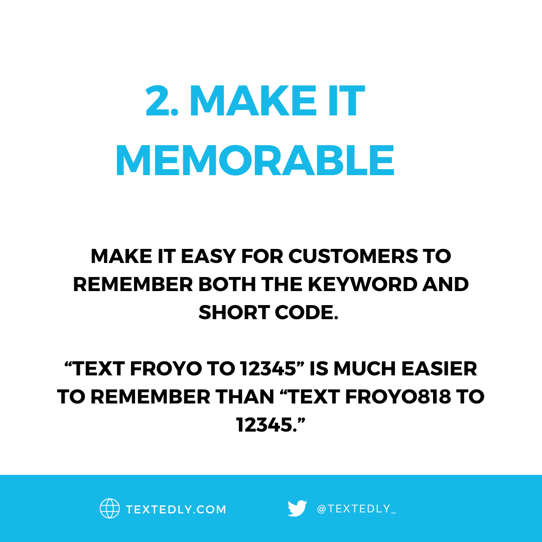 textedly_'s tweet photo. The right SMS 🔑keyword gives your customers a quick and easy way to interact with your brand. Below are a few tips on how to choose your keyword wisely. More at https://t.co/N8zdRPJLTv

#textingservice #smsmessaging #bulksms #bulksmsservice #mobilemarketing #marketingtrends https://t.co/PjHjhDzAEz