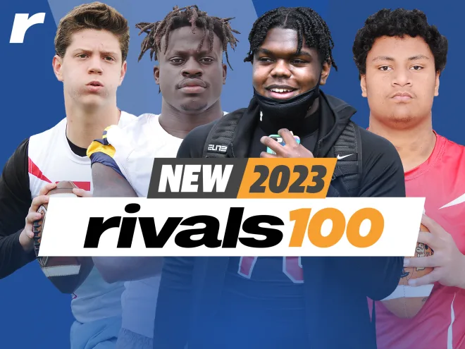 FriedmanAdamm's tweet photo. The first 2023 #Rivals100 is here! Take a look at the next group of major prospects https://t.co/O3bmIWt4Y0

Who's at the top of each position? https://t.co/zetFX5acKd

@adamgorney's thoughts on the new rankings: https://t.co/R0bqA0Xe4W https://t.co/cN5gfDh0fk