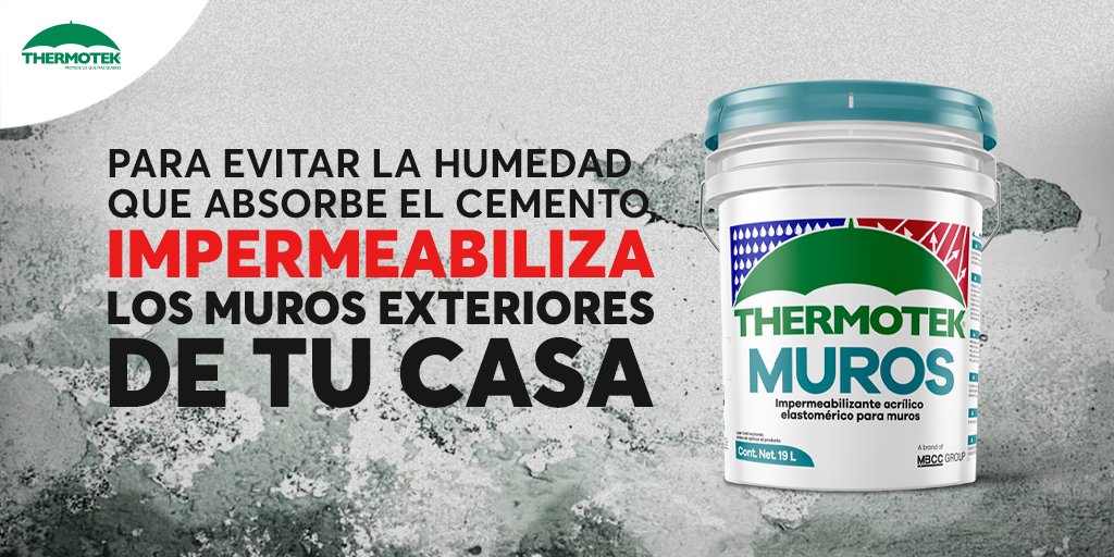 Thermotek's tweet photo. Los muros exteriores de tu hogar también deben ser protegidos de la humedad, utiliza Thermotek Muros para evitar filtraciones

#CuídateEnCasa
#ThechosNoPalabras
#ThermotekProtegeLoQueMásQuieres https://t.co/FjrZLhiSNp