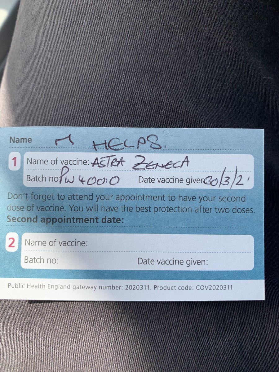 MartinH_20's tweet photo. 🖕🏻Covid! 
Brilliant people and very impressive operation! Thank you 💙@NHSVolResponder 
@NHSMillion 
#vaccine 
#GotMyShot https://t.co/oLi1jIebim