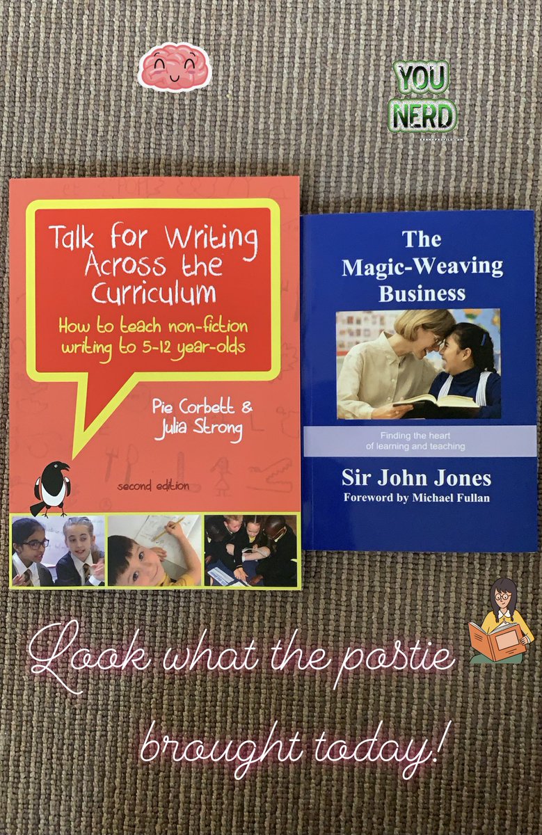 Couple of other books to finish off first but excited to get started on these beauties. @PieCorbett @sirjohnfjones #primaryteaching #maternityleavereading #lovelearning #bethebestyoucanbe