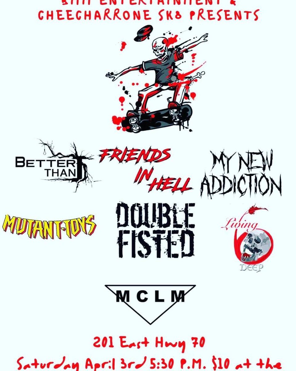 FIHOfficial's tweet photo. This weekend in Safford we all hope to see as many as you that can make it out!!
-
-
#liveshow #metal #azmetal #metalcore #az #safford #saturday #live #show #concert #local #metalheads #Spotify #EP #FRIENDSINHELL #FIH https://t.co/3vKAyk2FUx