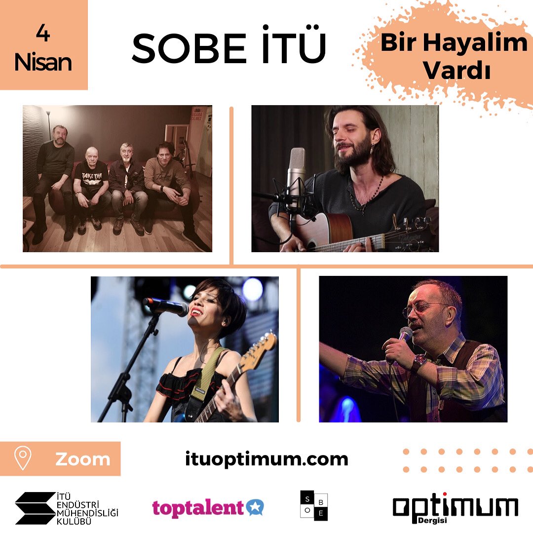 ituemkoptimum's tweet photo. SOBE İTÜ yaklaşıyor📣📣
4 Nisan Pazar günü gerçekleşecek olan etkinliğimizin konukları belli oldu. Kurtalan Ekspres, Hüsnü Arkan, Cenk Taner Dönmez ve Aydilge bizlerle beraber olacak.🤩Etkinlik takvimimizi öğrenmek için bizi takipte kalın 🤍
➡️Kayıt formu; https://t.co/JbMRpiR5Vu https://t.co/urZNRd8zk6
