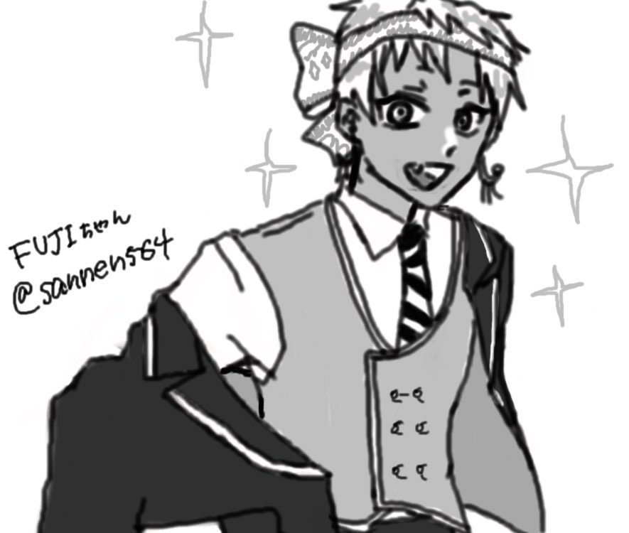 # いいねした人の画像欄覗いて素敵絵を私の絵柄で描いてもいいですか

昨日の続き!どれもこれも元絵がサイコ〜〜なので楽しかったです!ありがとうございました🍤💨 