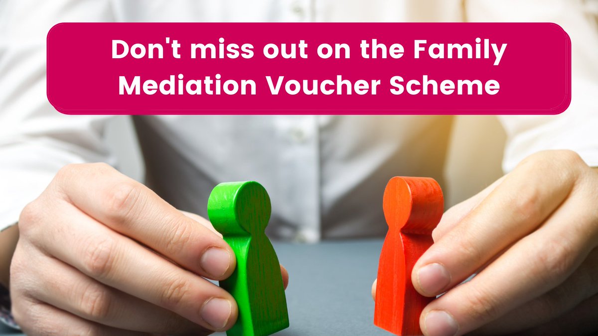 BeswicksLegal's tweet photo. Don't miss out on the £1million government funding for family mediation. Once it's gone, it's gone! @Sjones_beswicks explains who is eligible and how families can benefit. https://t.co/aPg6Pd1uFa https://t.co/Ozb0MX9t7M