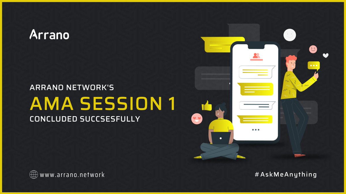 ArranoNetwork's tweet photo. It was a great #AMA session by the #Arrano team. The session went to cover queries about ongoing token distribution to Arrano Networks' future goals of becoming the Biggest Crypto Community. 

Thanks to the Community Joining the Session ! https://t.co/NiK94upYNl