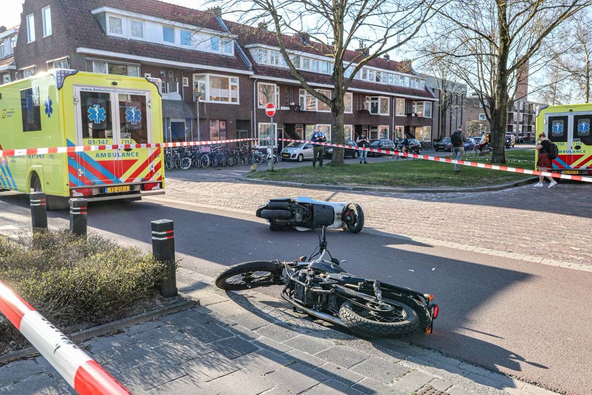 Twee gewonden bij ongeval in #Groningen - -..